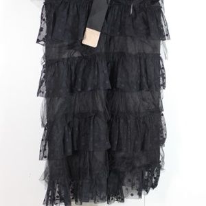 Kate Young Strapless Ruffled Dress